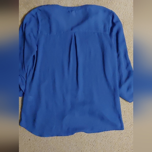 Maurice's large blue flowy blouse - Picture 5 of 5